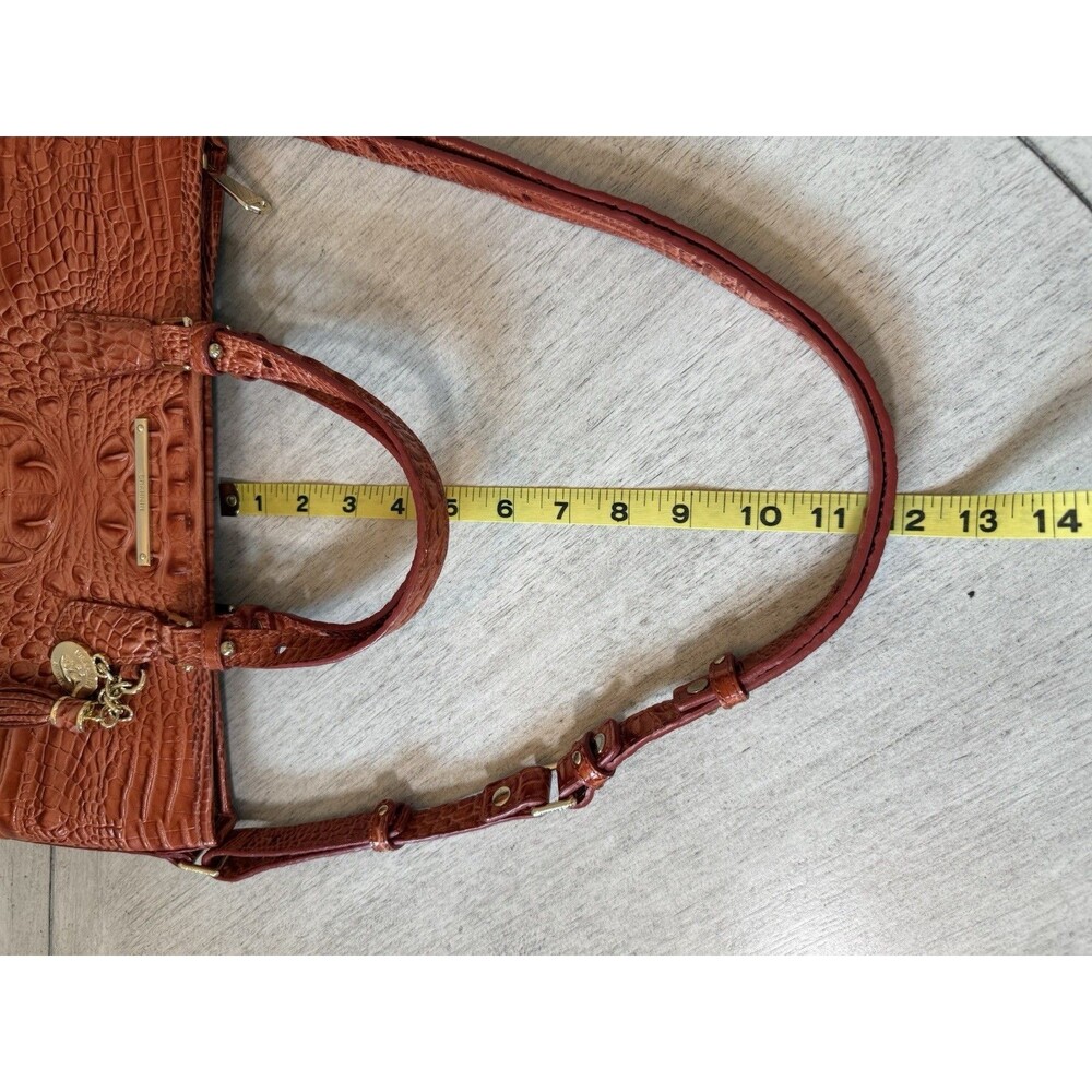 Brahmin Medium Asher Tote Leather Shoulder Bag‎ Pecan Melbourne Croc-Embossed - Picture 10 of 16